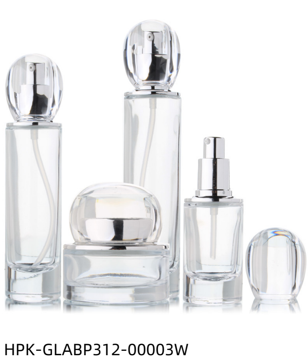 Thick Base  Glass Lotion Bottle & Cream Jar 58